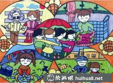 更多學(xué)雷鋒兒童繪畫作品