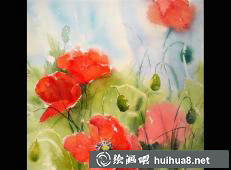 Stitch Mary神秘花朵水彩畫
