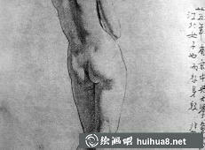 徐悲鴻人體素描作品之十三