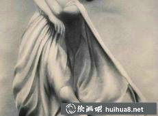 達米爾.斯米茨女人體素描作品2
