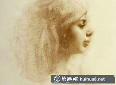 Susan lyon素描頭像作品10