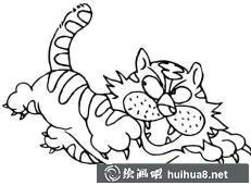 老虎簡(jiǎn)筆畫(huà)圖片2