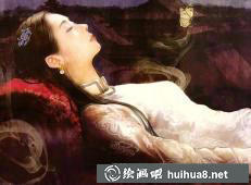 德珍畫作《夜泊牛渚懷古圖》