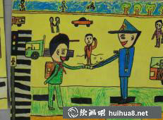 更多學(xué)雷鋒兒童繪畫作品
