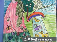 春天的兒童畫