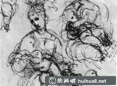拉斐爾《圣母子與圣約翰》局部