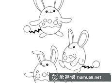 其他神奇寶貝簡筆畫圖片4