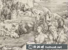 丟勒素描速寫作品四十一