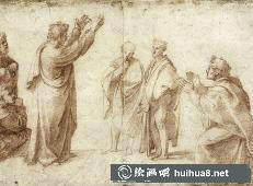 拉斐爾《圣母子與天使》局部