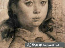 炭筆畫作品