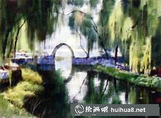 黃鐵山水彩畫作品10