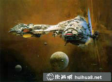 太空探險(xiǎn)科幻畫(huà)