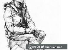 男生速寫站姿