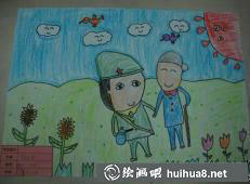 更多學(xué)雷鋒兒童繪畫作品