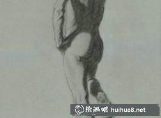 徐悲鴻人體素描作品之十一