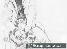 優(yōu)秀速寫人物臨摹圖8