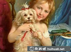 《嬉戲的孩子》油畫(huà)