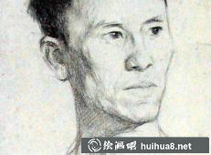 靳尚誼素描頭像作品9