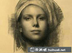 Susan lyon素描頭像作品8