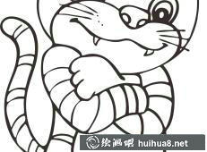 老虎簡(jiǎn)筆畫(huà)圖片14