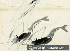 齊白石 魚蝦冊頁