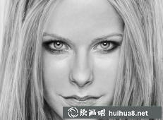 艾薇兒素描畫4