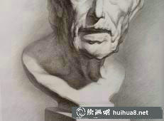 海盜石膏像素描五