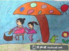 三八婦女節(jié)兒童水彩畫作品18