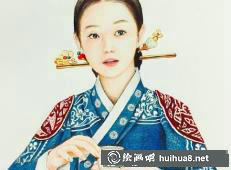 沉思的少女