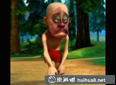光頭強認(rèn)真表情