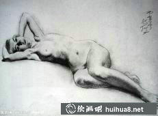 徐悲鴻人體素描作品之十