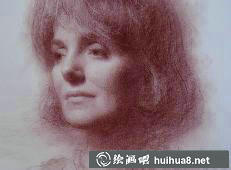Susan lyon素描頭像作品3