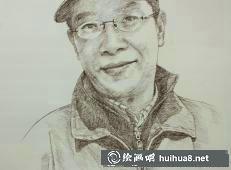 石建都素描作品《母親與孩子》