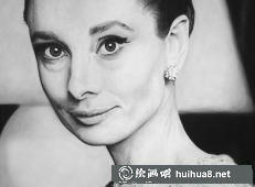奧黛麗赫本素描畫 (1)