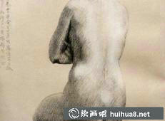 徐悲鴻人體素描作品之一