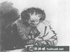 倫勃朗素描作品之十三