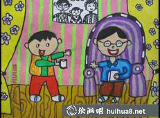 三八婦女節(jié)兒童水彩畫作品3