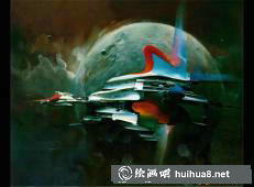 太空旅行科幻畫(huà)