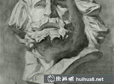 石膏頭像之六