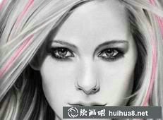 艾薇兒素描畫8