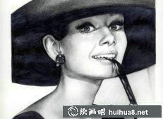 奧黛麗赫本素描畫 (3)
