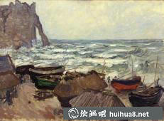 莫奈油畫作品《日出印象》