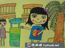 更多學(xué)雷鋒兒童繪畫作品