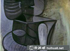 畢加索《Seated woman with flat hat》