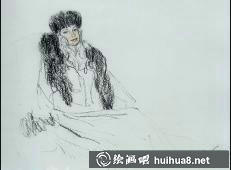尤里?卡留塔人物速寫素描作品之十七