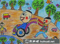 更多學(xué)雷鋒兒童繪畫作品
