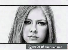 艾薇兒素描畫2