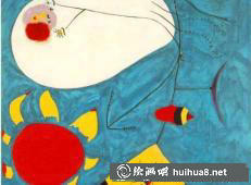 米羅畫作《夢幻之夜》