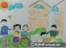 更多學(xué)雷鋒兒童繪畫作品
