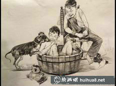 長沙靜界畫室謝軍人物速寫作品欣賞